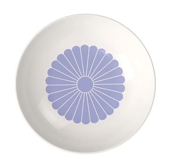 Fleur Bleu Mavi Porselen Çukur Tabak 24 cm