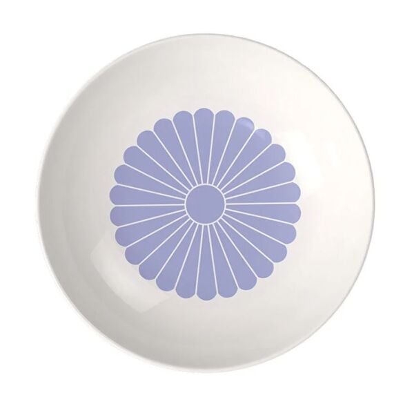 Fleur Bleu Mavi Porselen Çukur Tabak 24 cm