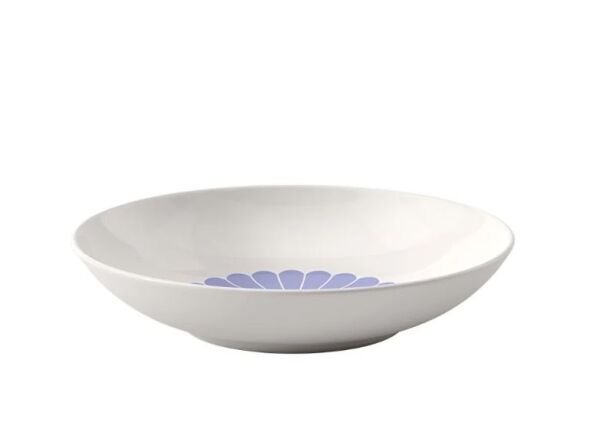 Fleur Bleu Mavi Porselen Çukur Tabak 24 cm