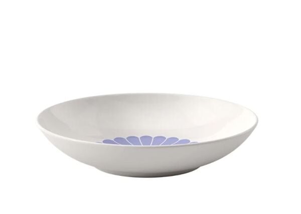 Fleur Bleu Mavi Porselen Çukur Tabak 24 cm