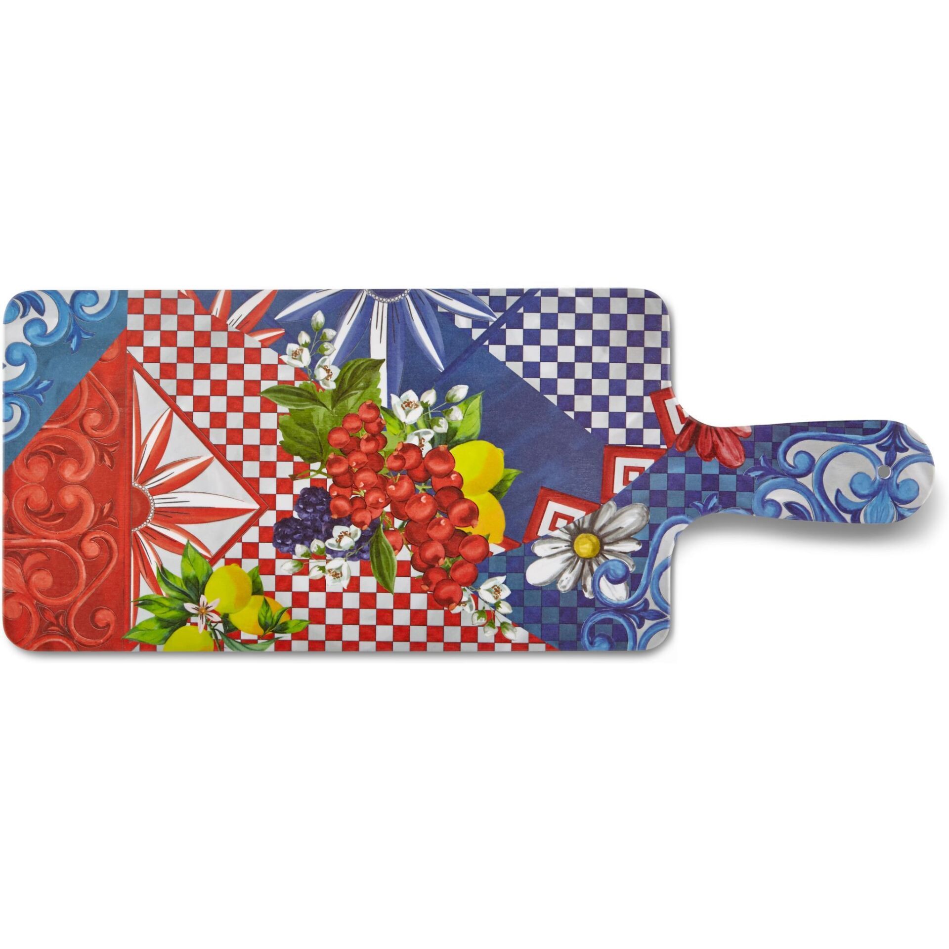 Capri Kırmızı Mavi Sunum Tahtası 17,5*32,5 Cm