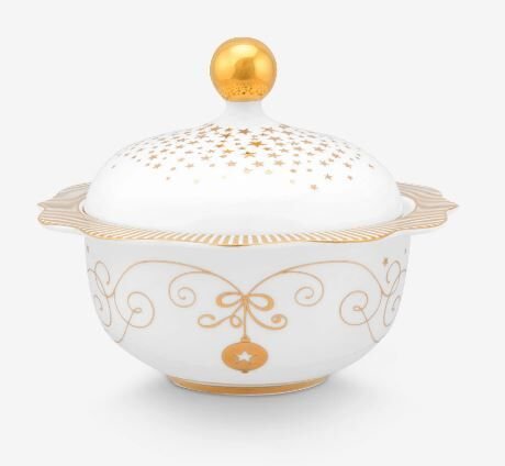 Beyaz Porselen Şekerlik 235 Ml