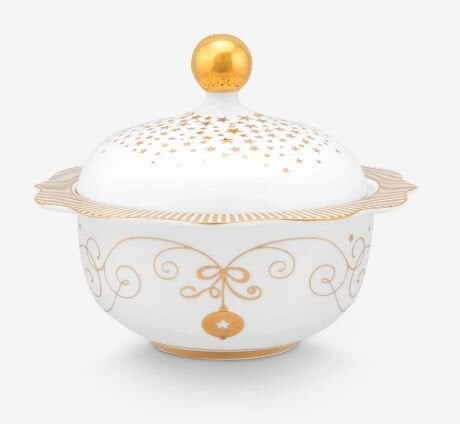 Beyaz Porselen Şekerlik 235 Ml