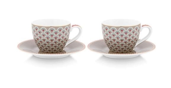 Blooming Tales Haki İkili Kahve Fincanı Seti 120 ml