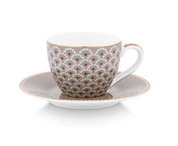 Blooming Tales Haki İkili Kahve Fincanı Seti 120 ml