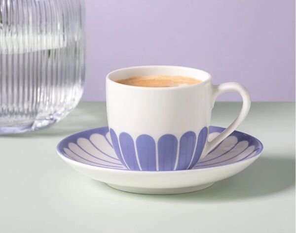 Fleur Bleu Mavi Porselen Türk Kahvesi Fincanı