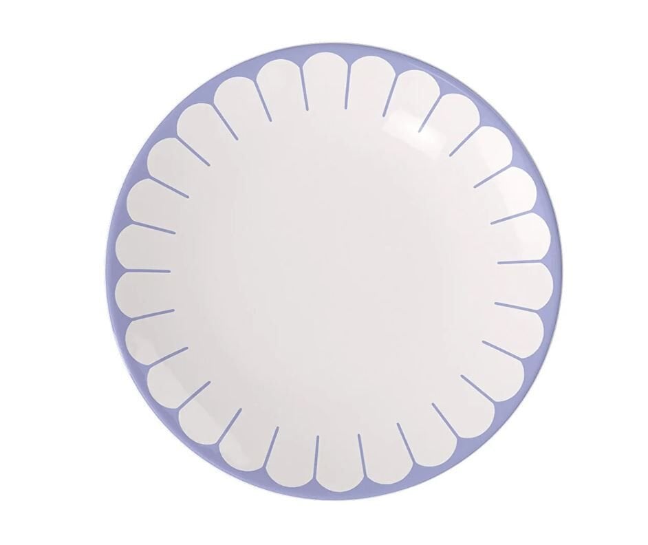 Fleur Bleu Mavi Porselen Yemek Tabağı 27 cm