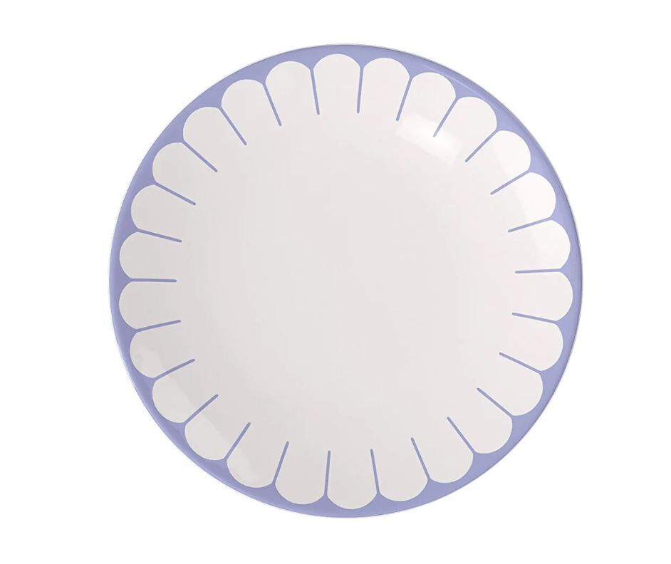 Fleur Bleu Mavi Porselen Yemek Tabağı 27 cm
