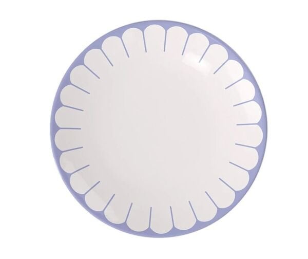 Fleur Bleu Mavi Porselen Yemek Tabağı 27 cm