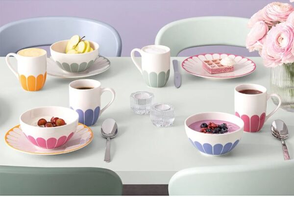 Fleur Cassis Pembe Porselen Kase 14 cm