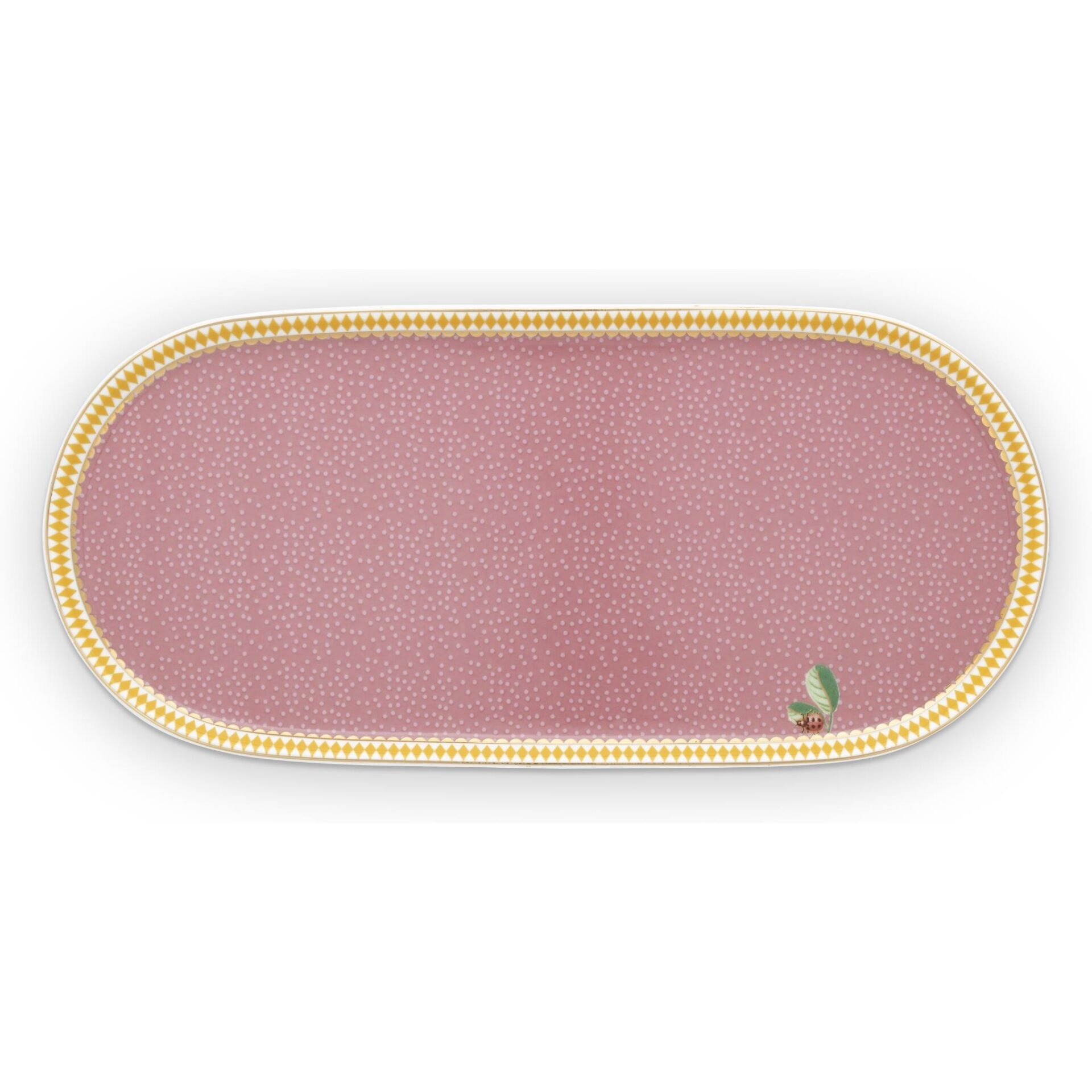 La Majorelle Pembe Oval Servis Tabağı 25 Cm
