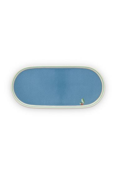 La Majorelle Mavi Oval Servis Tabağı 25 cm