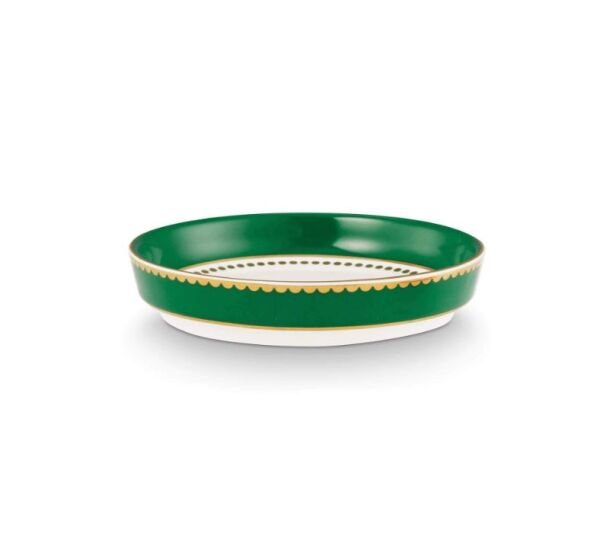 Love Birds Yeşil Çay Tabağı 9 cm