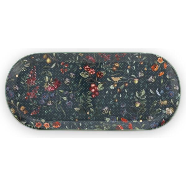 Winter Wonderland Oval Kek Servis Tabağı