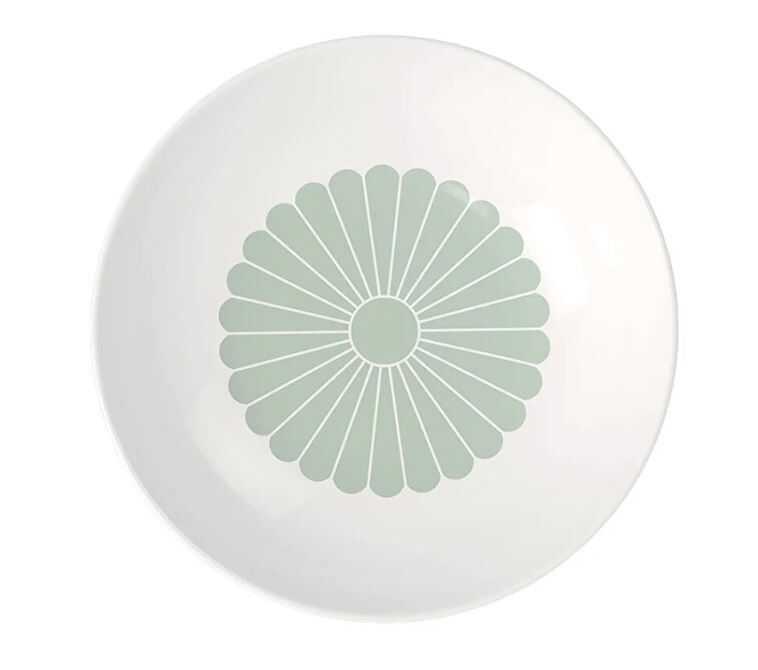 Fleur Vert Yeşil Porselen Çukur Tabak 24 cm