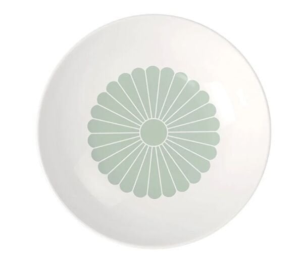 Fleur Vert Yeşil Porselen Çukur Tabak 24 cm