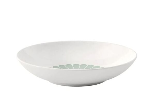 Fleur Vert Yeşil Porselen Çukur Tabak 24 cm