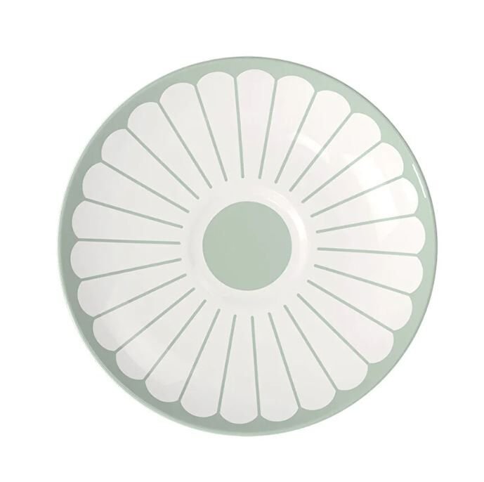 Fleur Vert Yeşil Porselen Kahve ve Çay Fincan Tabağı