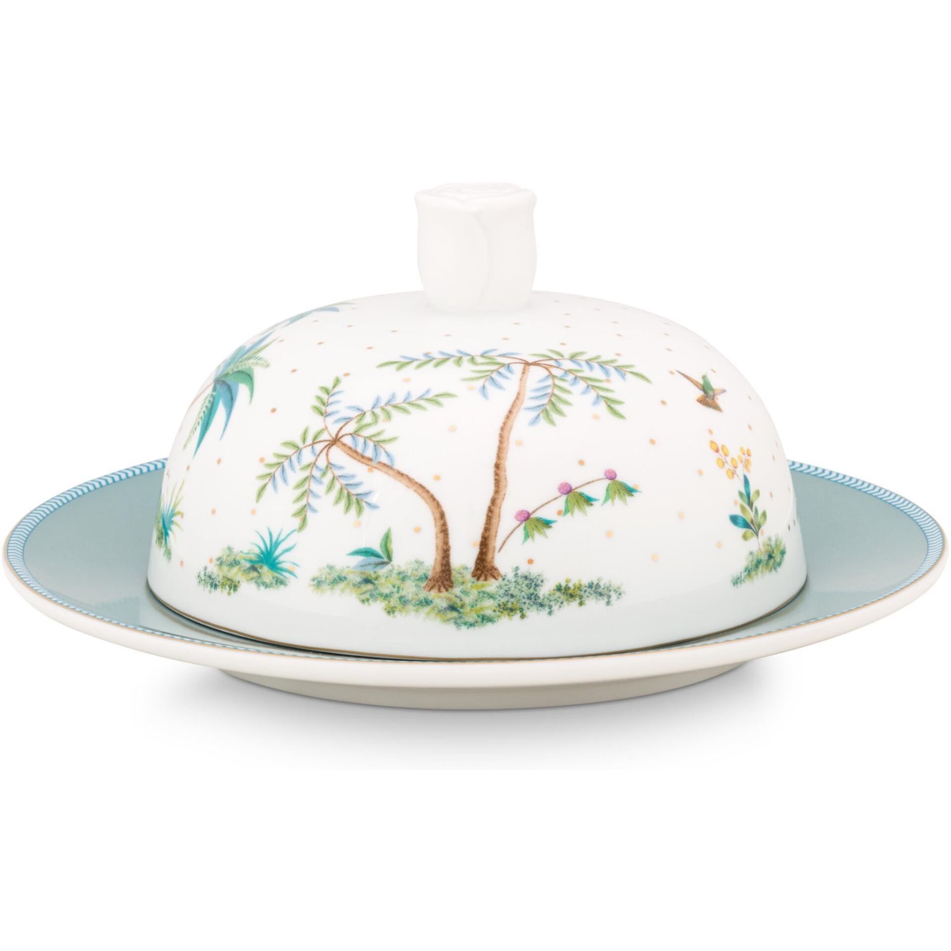 Jolie Beyaz Yuvarlak Tereyağlık Ø 17 cm