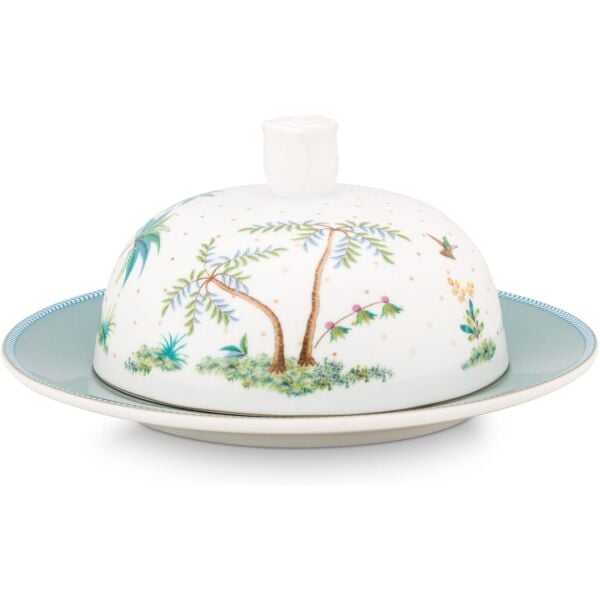 Jolie Beyaz Yuvarlak Tereyağlık Ø 17 cm